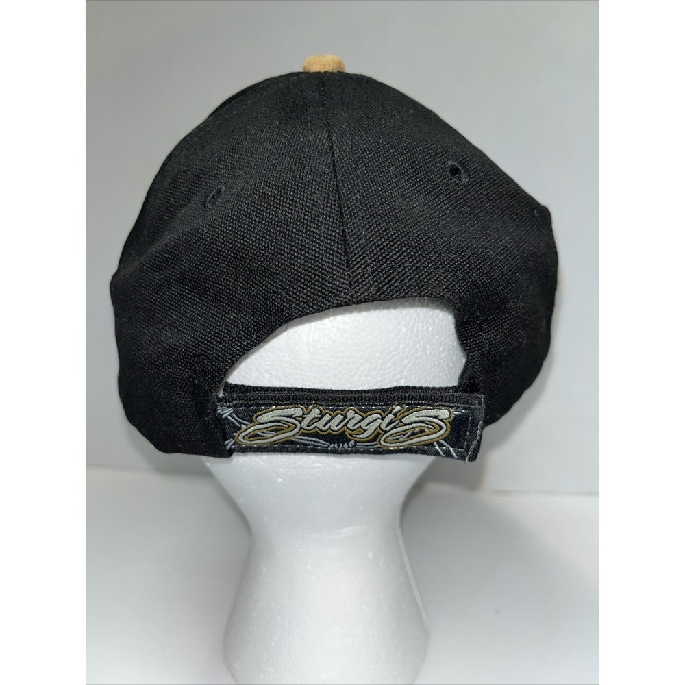 Vtg Sturgis Black Hills Motorcycle Rally‎ 2006 66th Annual Black & Khaki Hat Cap - Picture 3 of 10